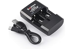 Soshine CR2 RCR123A Battery Charger for RCR 123 16340 CR2 15270 LiFePO4 Batteries