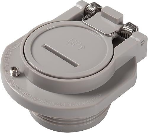 Pool Free Rotation Snap-Lock Vacuum Vac Lock Safety Wall Fitting W400BLGP for Most Zodiac, Hayward, Pentair Suction Pool Cleaners (Light Gray)