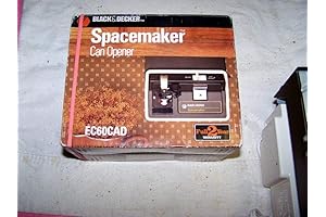 Black & Decker EC60CAD Spacemaker Can Opener: Effortless Electric Cutting for Kitchens,...