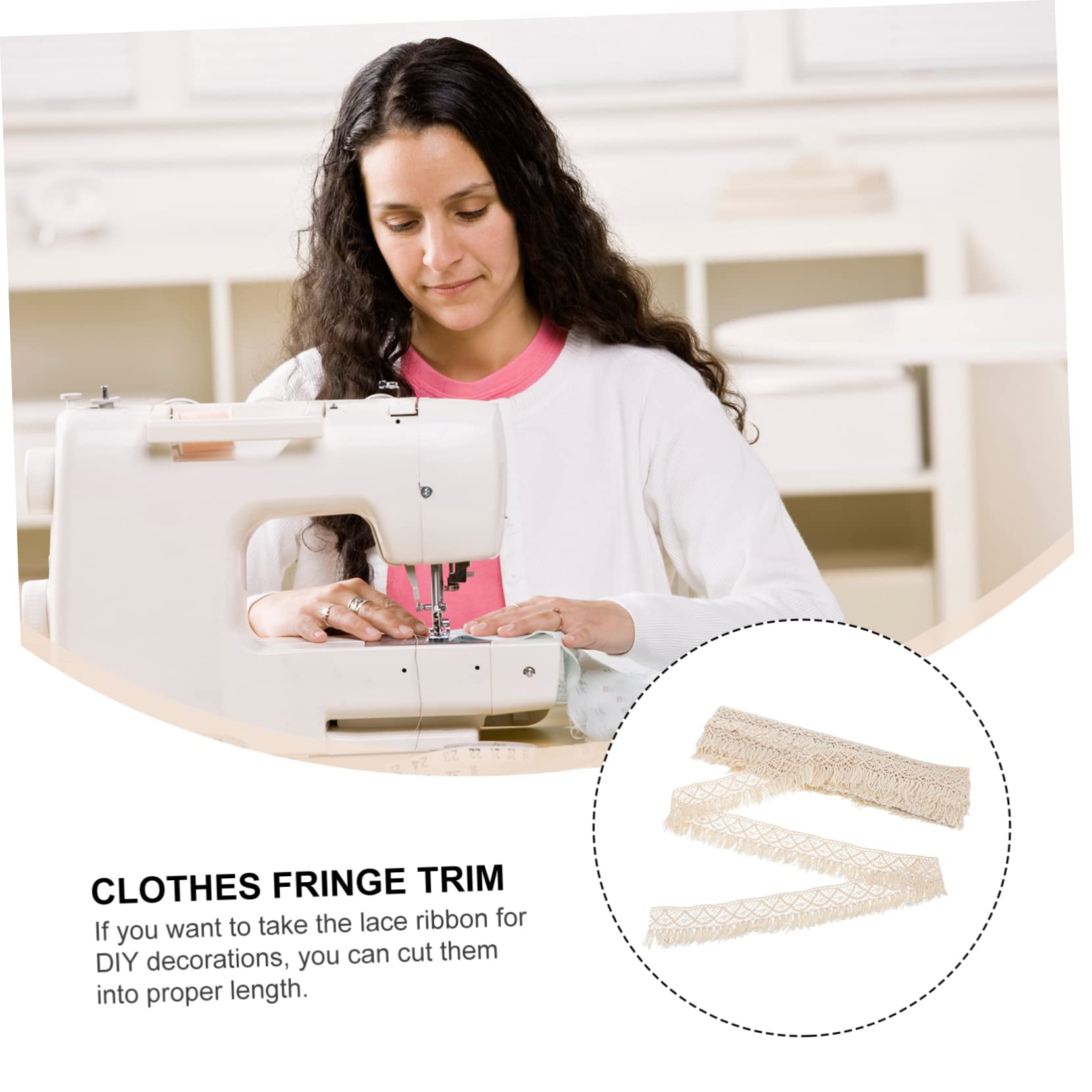 STOBOK 2stücke Tassel-spitzenborte Aus Breit Für Hochzeitskleider -projekte Und Dekoration Von Feiern Und Veranstaltungen Yards Naturweiß