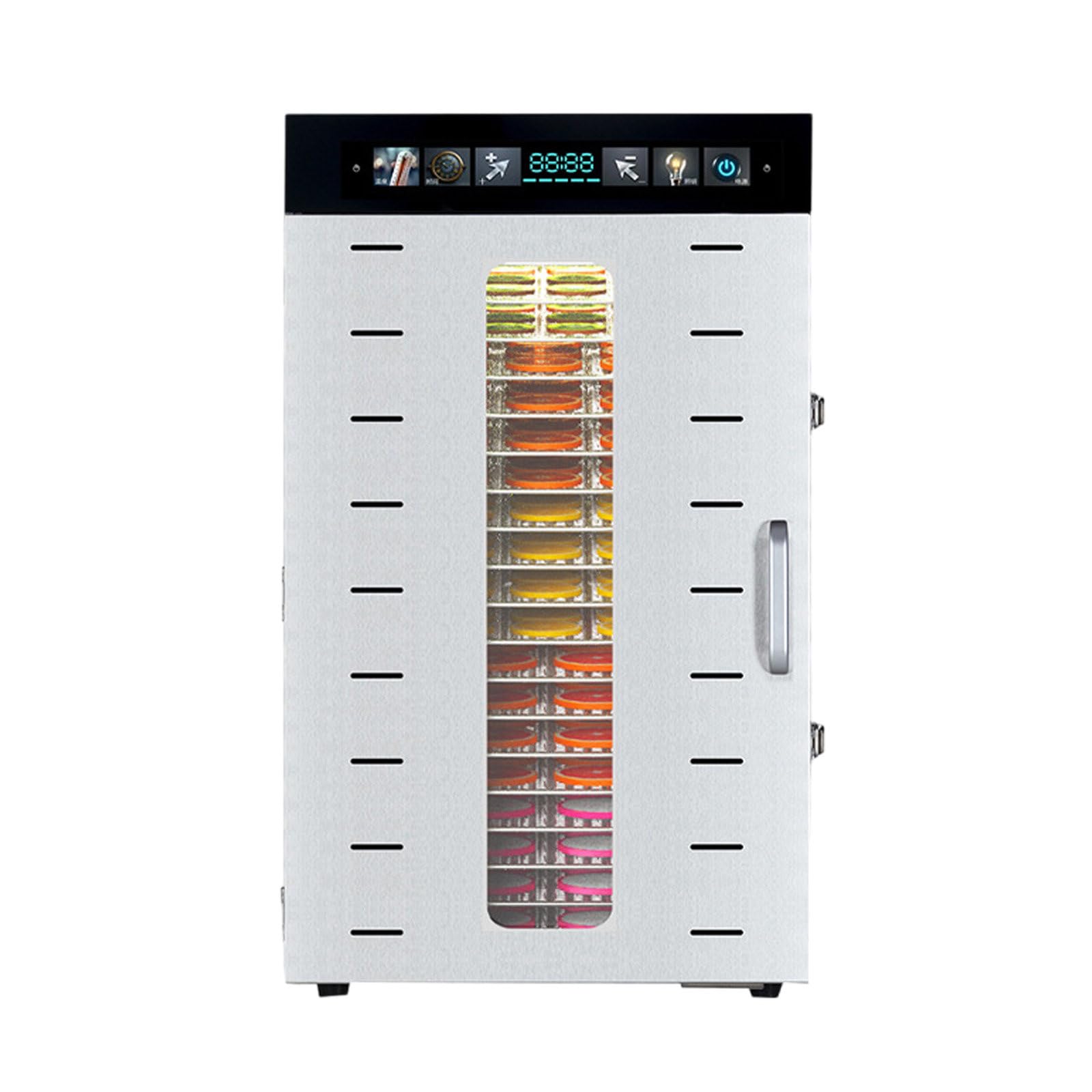 Food Dehydrators 1350W/1375W, Electric Food Dehydrator with 24H Timing and Adjustable Temperature 30~90℃, Stainless Steel Fruit Dryer M
