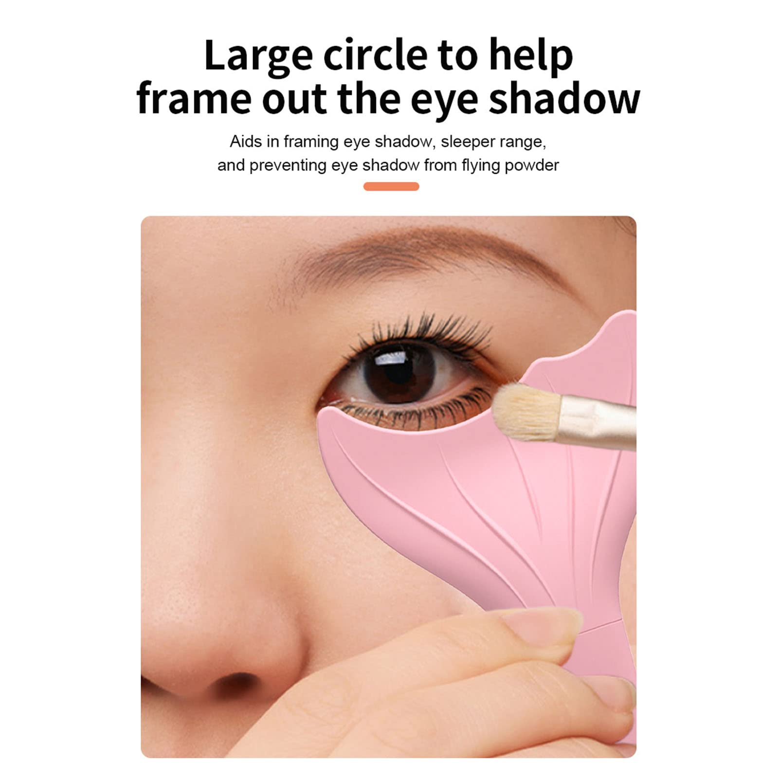 Generic Geflügelte Eyeliner-Schablone aus Silikon, Wiederverwendbar, Flexibel, Abnehmbar, Fischschwanz-Eyeliner-Pinsel mit Zahnförmiger Wimpernblende für Anfänger, Experten, Make-up, (PINK)