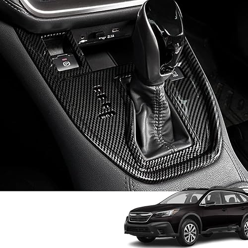 Miniatura 1 de Accesorios interiores personalizados, 1 unidad para Subaru Outback 2020 2021 2022 2023 Cubierta de consola central de ABS Caja de cambios, panel de