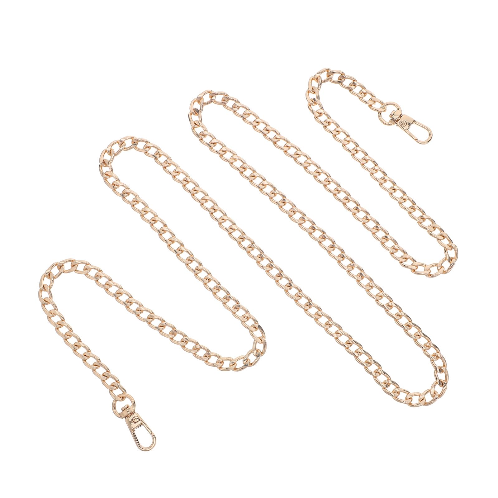 Chaîne de rechange pour sac en métal 120cm - Lot de 8 pour accessoires de sac à bandoulière