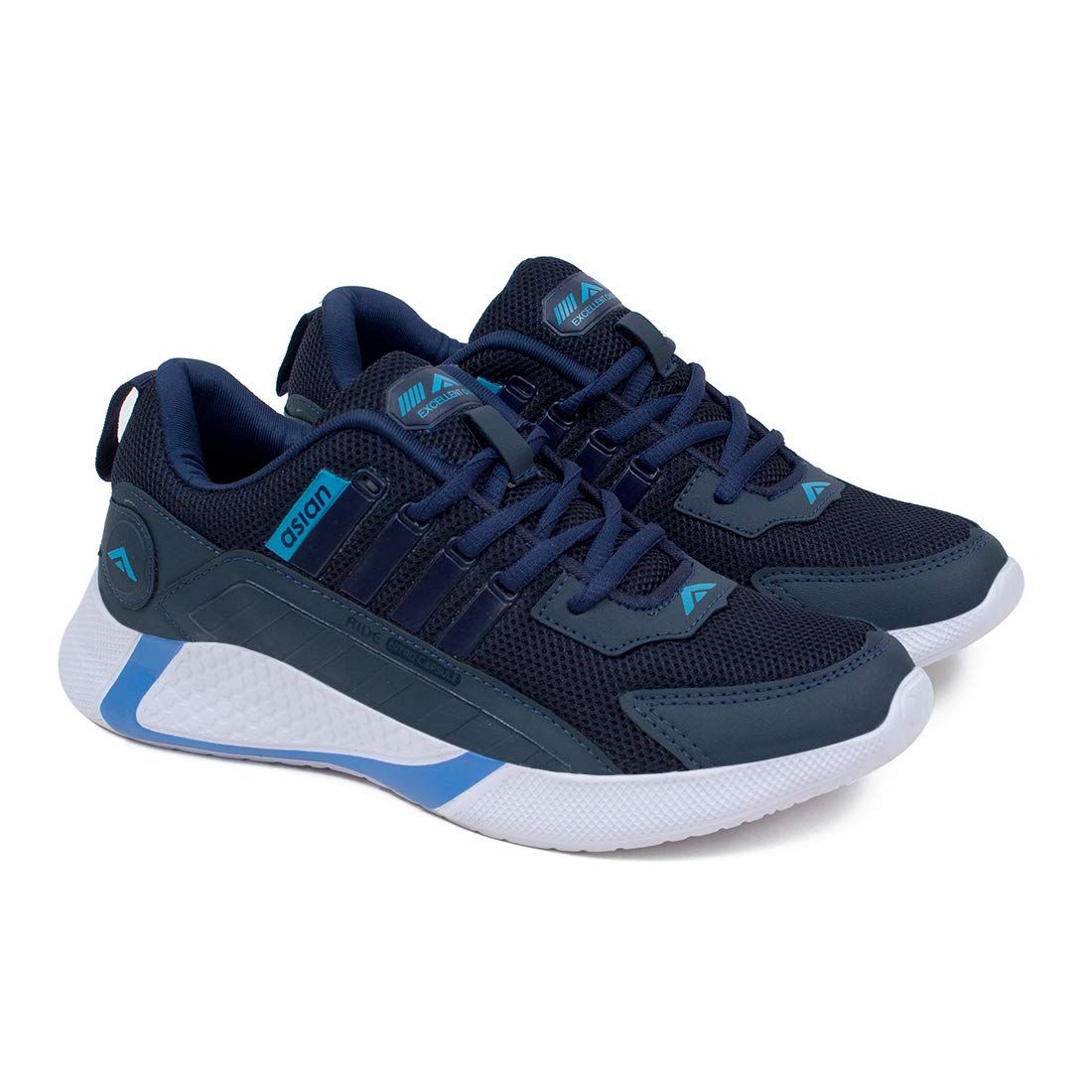 ASIAN Mens Bouncer-04 Sports Running Shoes Latest Stylish Casual Sneakers,Lace up Lightweight Shoes for Running, Walking, Gym Blue (B08GZZYNYC) Amazon Price History, Amazon Price Tracker