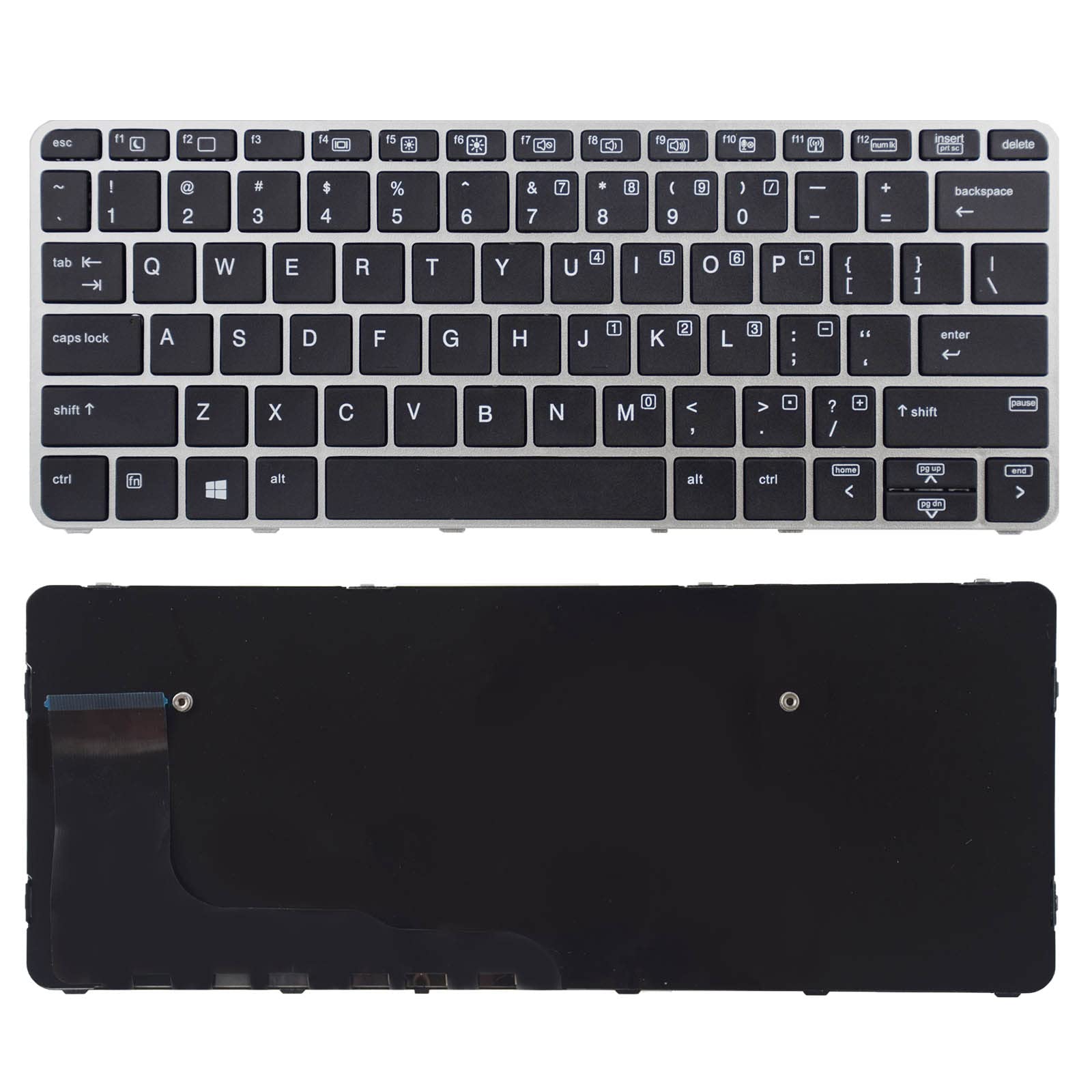 SUNMALLReplacement Keyboard Compatible with HP EliteBook 730 735 830 836 G5/G6 Series, No Backlit NoTrackpoint (Does Not Fit for Elitebook x360 Versions)