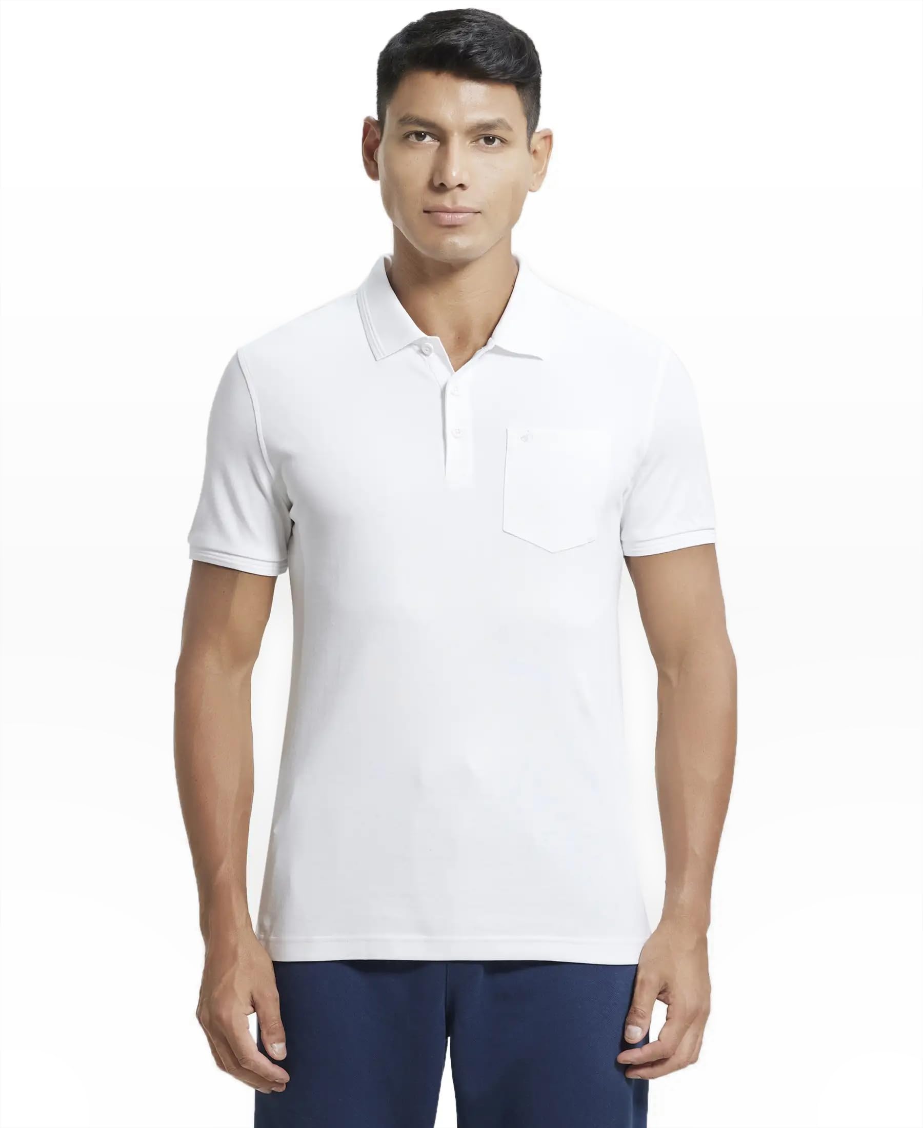 jockey 3913 Men's Super Combed Cotton Rich Solid Half Sleeve Polo T-Shirt with Chest Pocket-picture-35