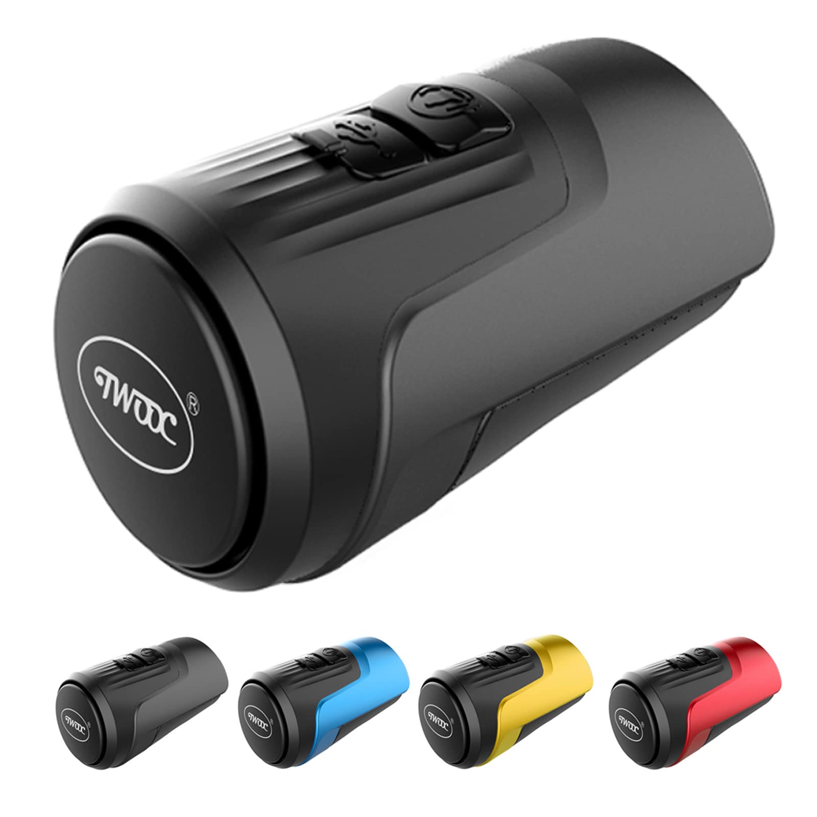 BSSOK Electric Bike Bell,125db Anti-Theft Alarm Loud Electronic Bicycle Horn, 4 Sound Modes, USB Rechargeable Battery, Waterproof Bike Horn for Mountain Bike/Road Bike/BMX/Adults