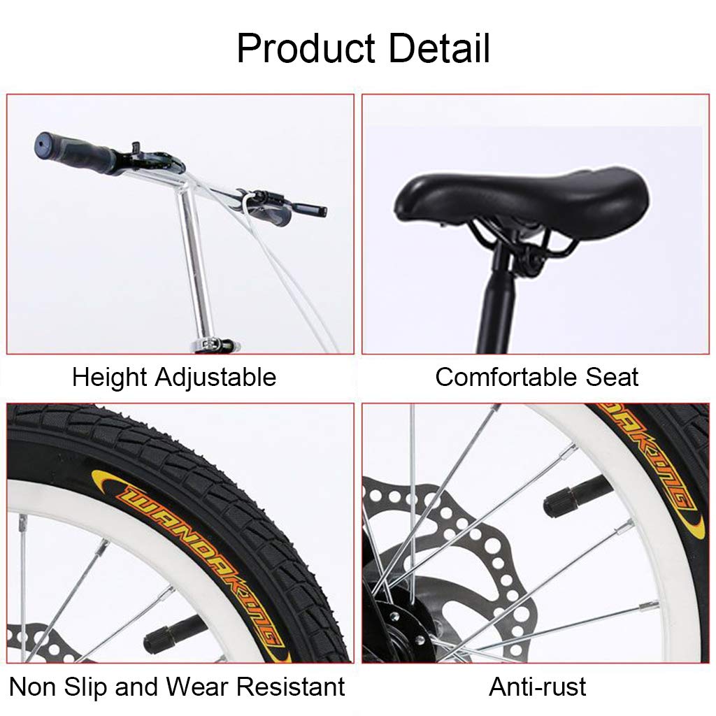 Amazon | 折りたたみ14インチ自転車、5スピードポータブル学生 