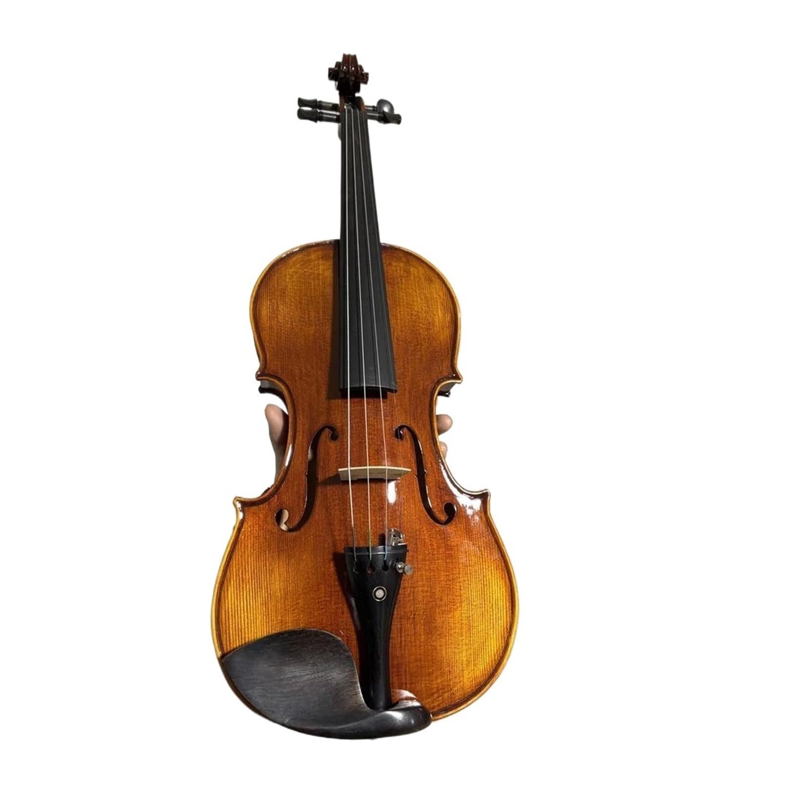 Violín 4/4 Hecho A Mano Con Fondo De Arce Flameado Y Estuche Accesorios Para Arco Instrumento De Violín