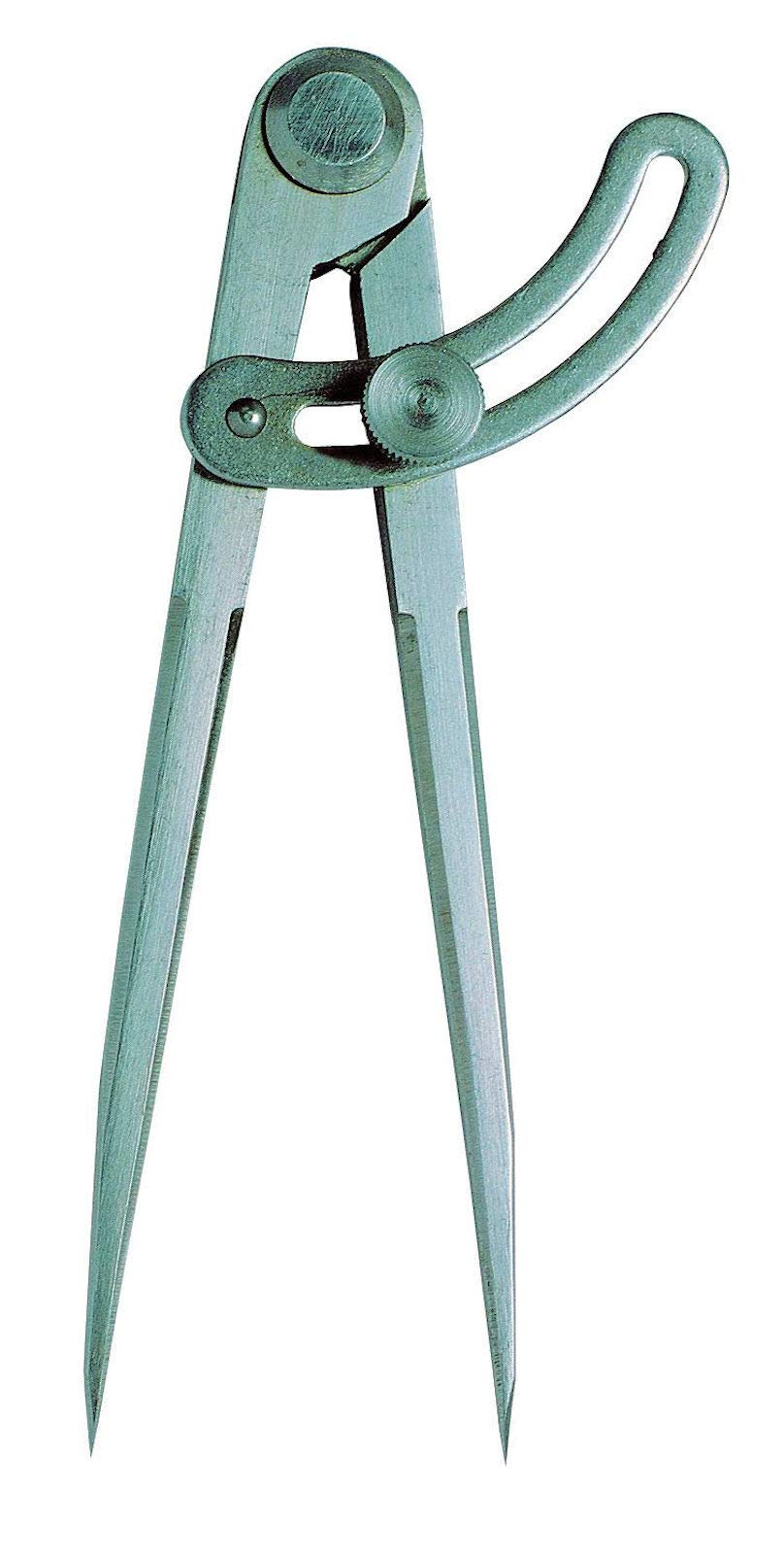 MIB Spitz- + Bogen-Zirkel mit Nietscharnier DIN 6486 alle Größen zur AUSWAHL: 300 mm; Bogen