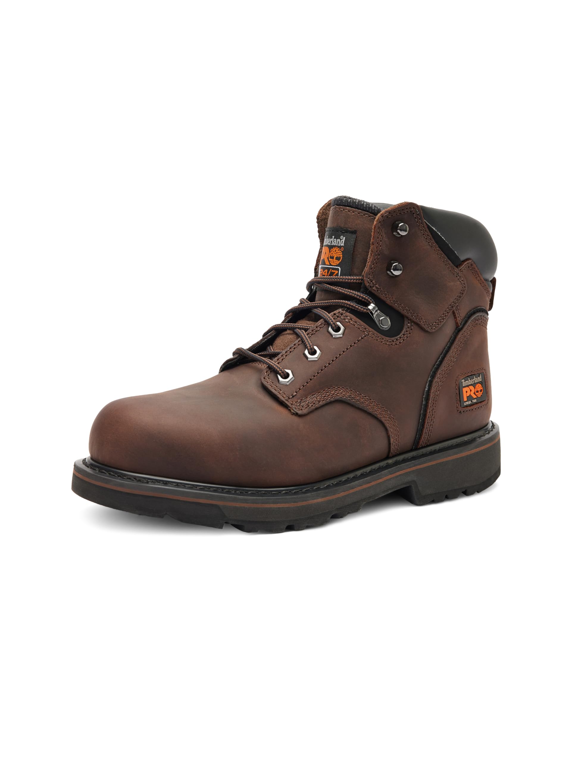 Timberland Pro Men PIT BOSS Inch Steel Safety Toe Industrial Work Shoe Brown 49