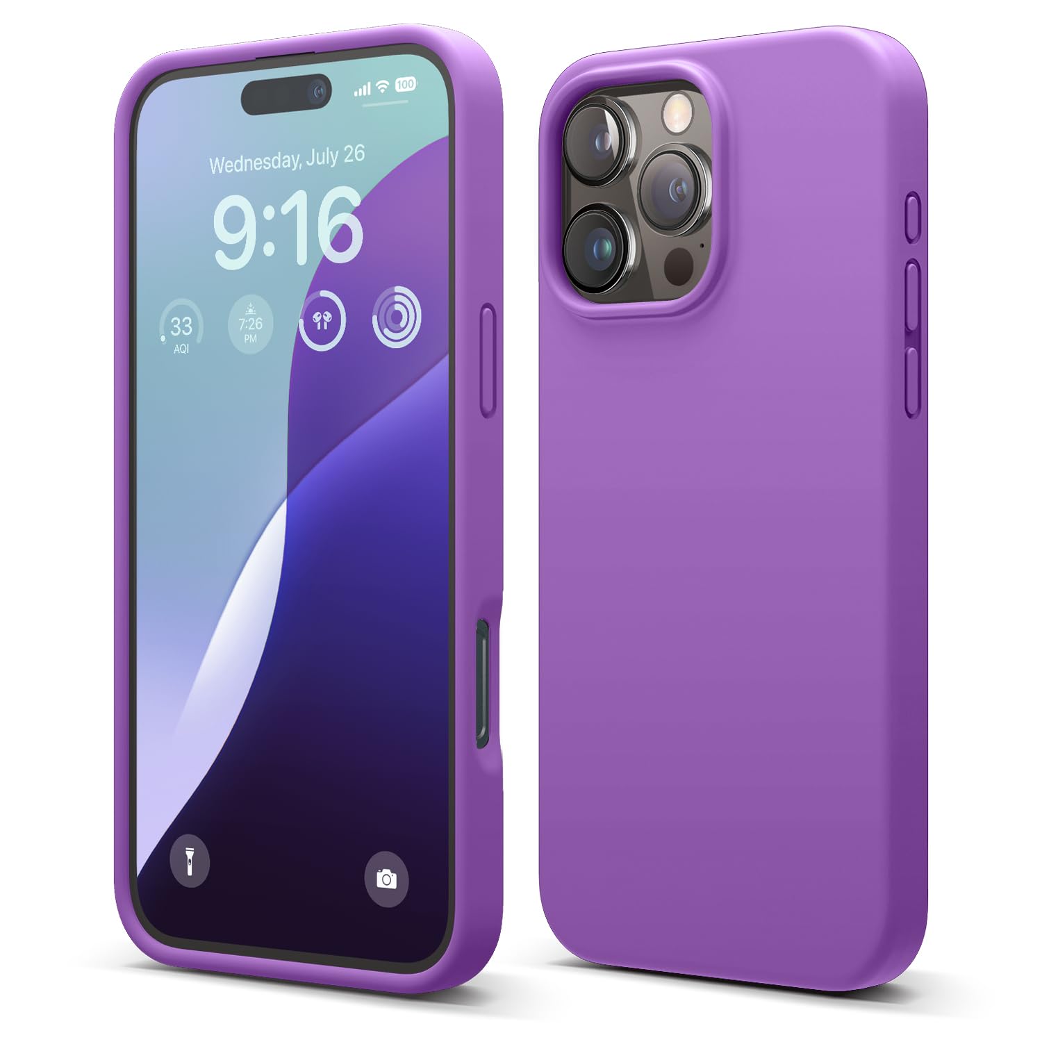 elago Compatible with iPhone 16 Pro Max Case, Premium Liquid Silicone Case, Full Body Protective Cover, Shockproof