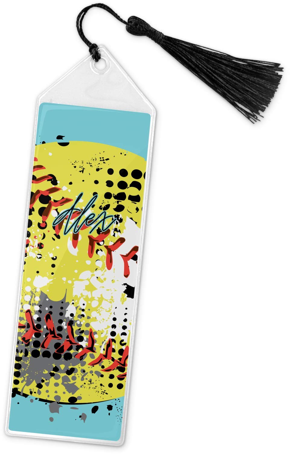 Personalized Softball Book Mark w/Tassel