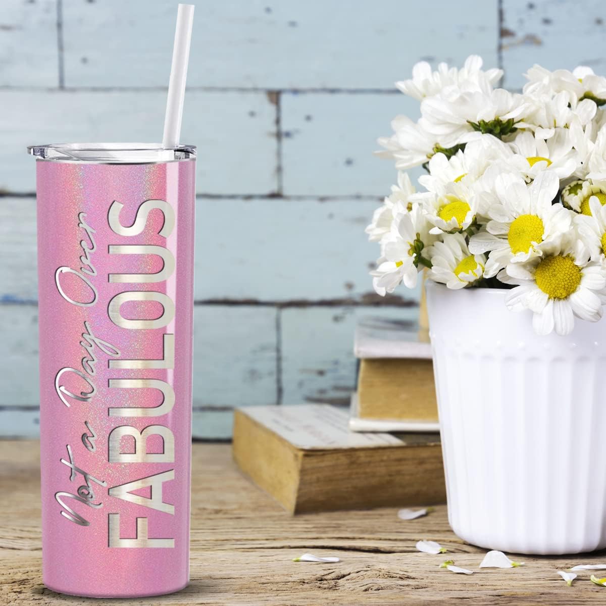 Frее Shірріng Ovеr $50 Not A Day Over Fabulous Skinny Tumbler with Lid and Straw Laser Engraved on Pink Glitter 20 oz Insulated Stainless Steel Best Friend Birthday Gift For Women Crаzу Dеаlѕ Not A Day Over Fabulous Skinny Tumbler with Lid and Straw Laser Engraved on Pink Glitter 20 oz Insulated Stainless Steel Best Friend Birthday Gift For Women