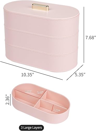 Miniatura 2 de Yesesion Organizador grande de almacenamiento de cables con tapa, caja de plástico con 20 bridas de alambre, bandeja de cajón de escritorio para