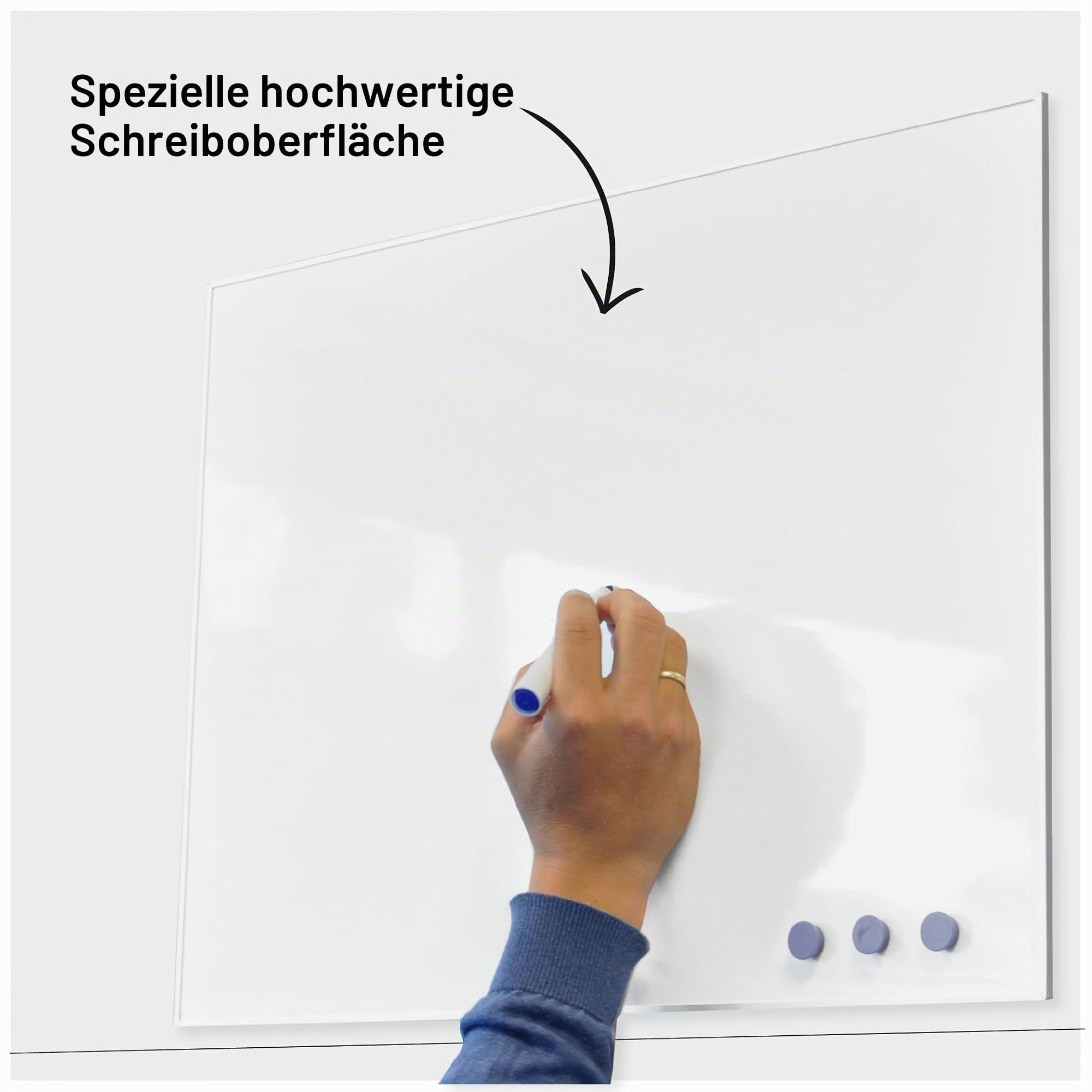 DESQ® 4303 - Ultra Thin Frame Whiteboard | 60 x 90