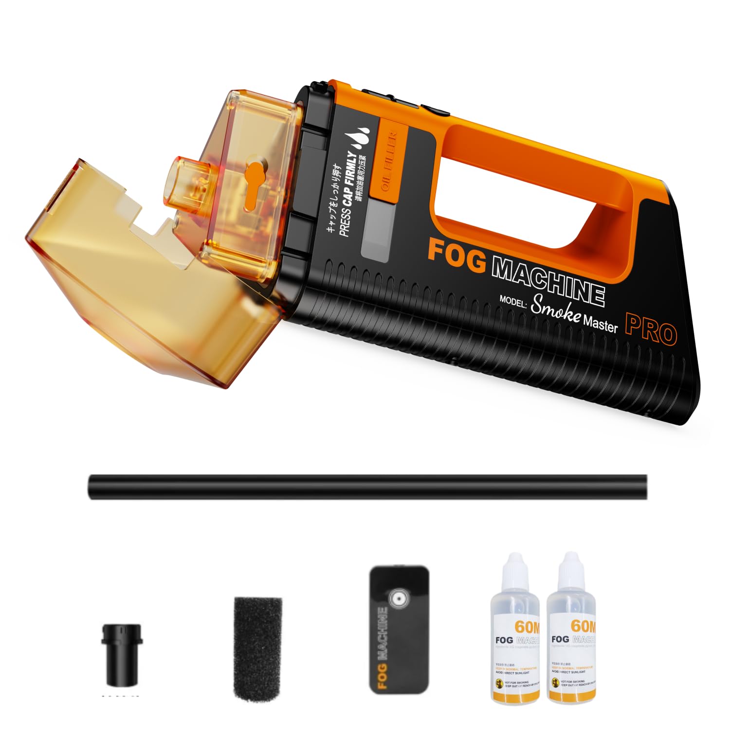 LENSGO Smoke Master PRO Handnebelmaschine, 40–100 W, regulierbare, tragbare Nebelmaschine mit Typ-C-Schnellladefunktion, wiederaufladbare Mini-Nebelmaschine für Fotografie, Video, Bühnen