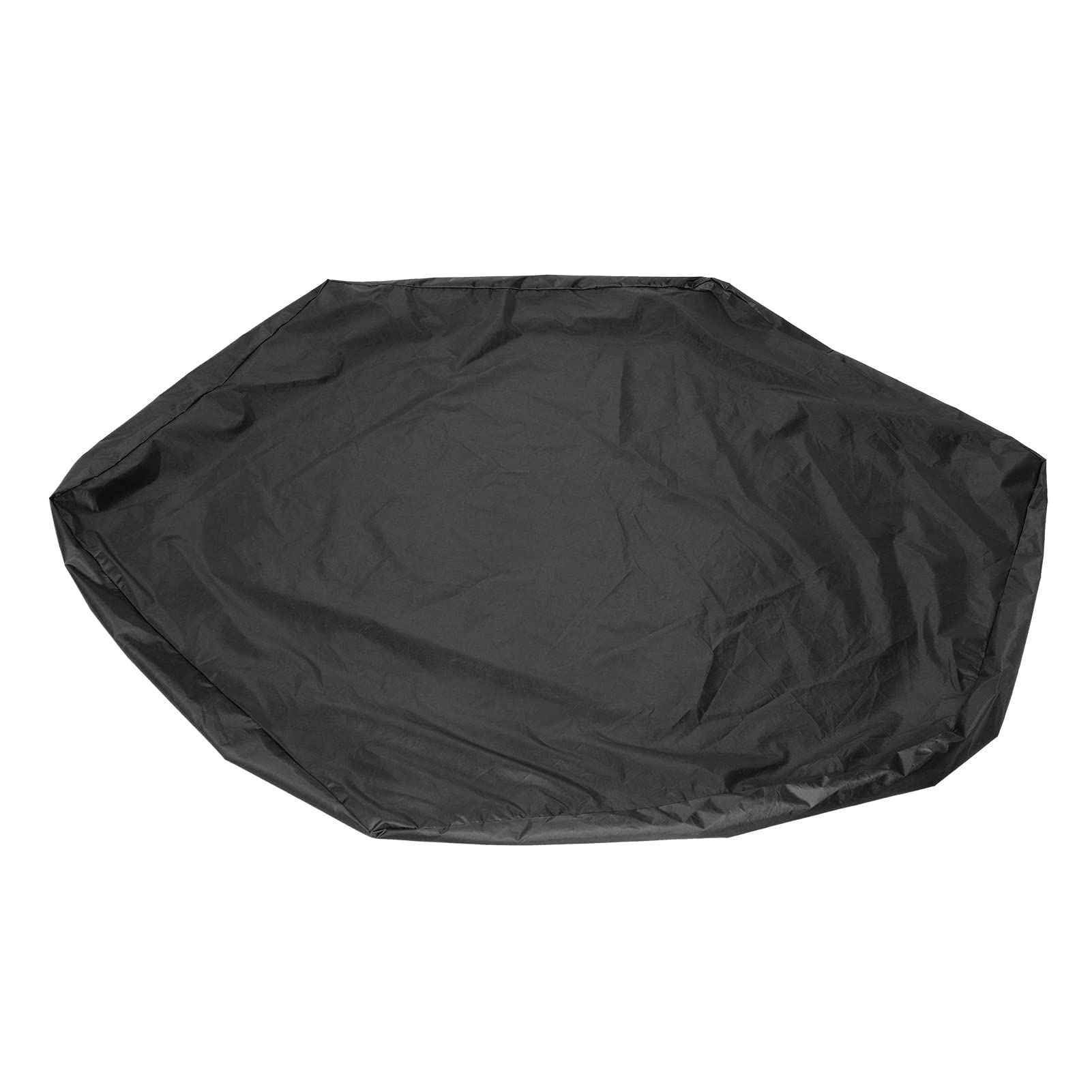 Couverture de bac à Sable, Couverture de Protection de Jouets de Sable de bac à Sable Hexagonal Couverture de Piscine étanche avec Couverture de bac à Sable de Cordon pour Le (Noir)