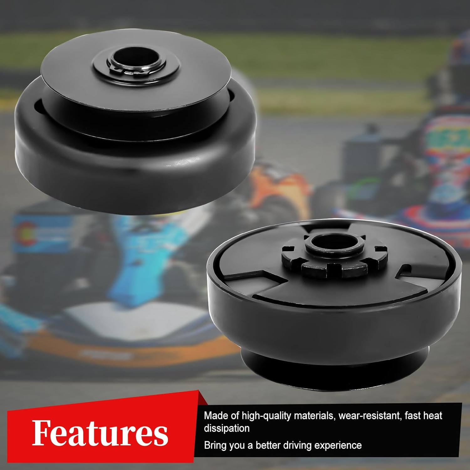 3/4" Bore Go Kart Clutch Centrifugal Clutch Pulley Drive Compatible with GoKart Mini Bike 1/2" AB Style Belt