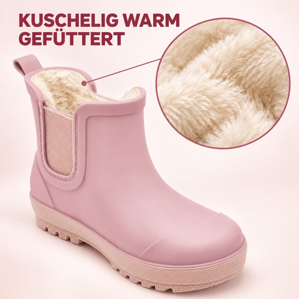 Playshoes Unisex Kinder Warmfutter Tpe Violett 27 – Ansicht 2