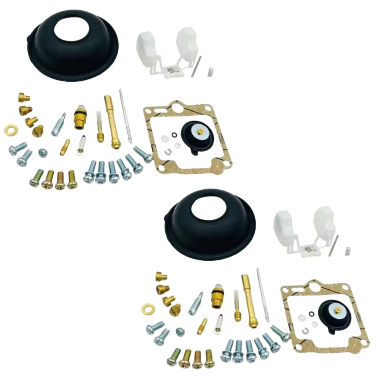 Kit De Reparación Carburador Motocicleta Compatible con Yamaha para Virago 750 XV750 XV 750 1988-1998 XV1100 XV1100S 1988-1999 Flotador Kit Reparación Carburador(2 Set)