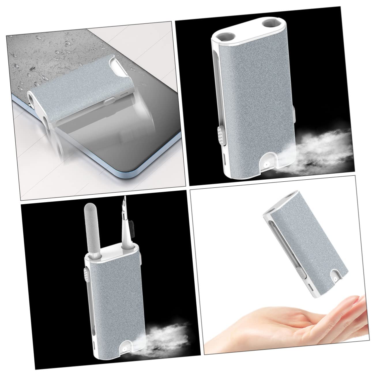 Tofficu 5piezas Kit De Limpieza Multifuncional para Auriculares y Pantallas Cepillo De Limpieza Esponja para Electrónica para Estuches y Dispositivos Móviles