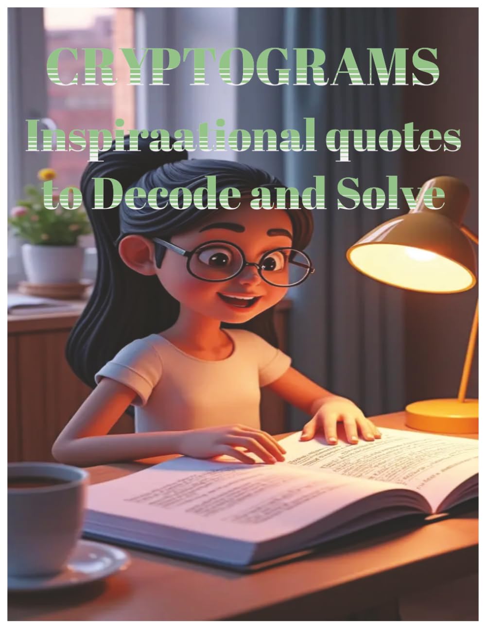 Cryptogram Puzzle Book for Beginners - Motivational Quotes: 196 Inspiring Cryptograms for Teens , Adults and Seniors - Medium Difficulty with Solutions