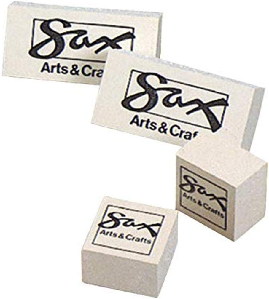 Sax438485 Soap Erasers - 2 x 1 x 5/8 inches - Pack of 12,White