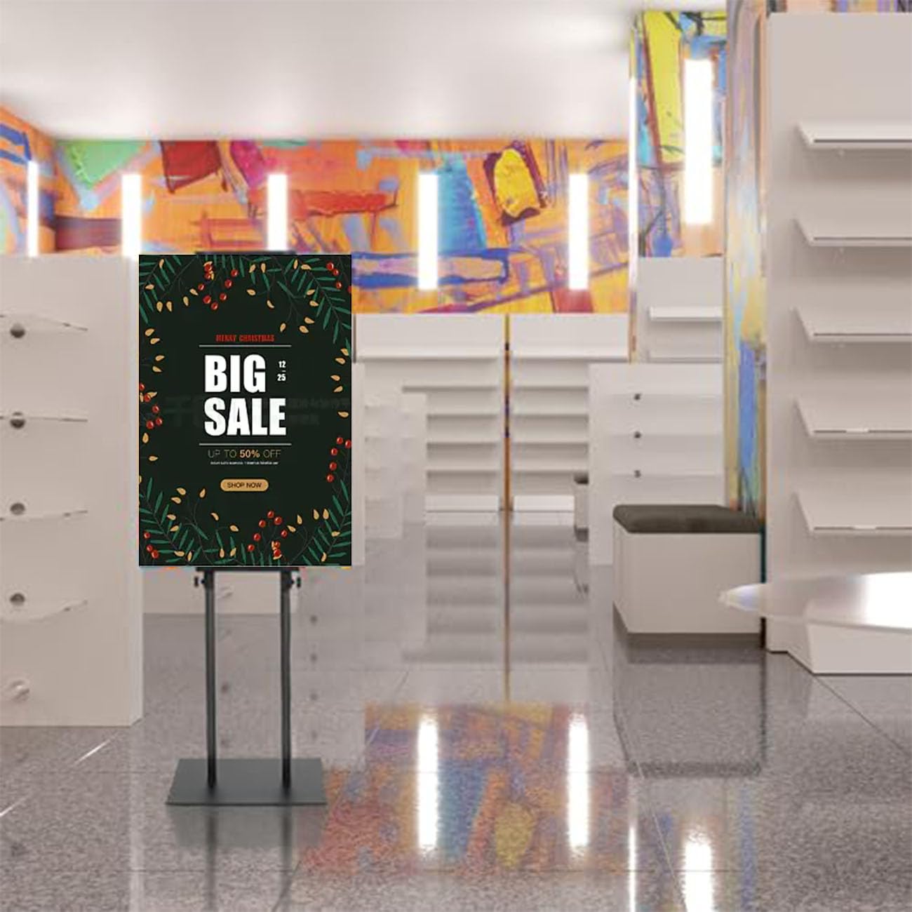 Soporte de Letrero, Tablero de Carteles de Doble Cara, tableros de Mensajes, exhibición de Carteles, Soporte de Espuma, Marco, menú Holde 2pcs Negro