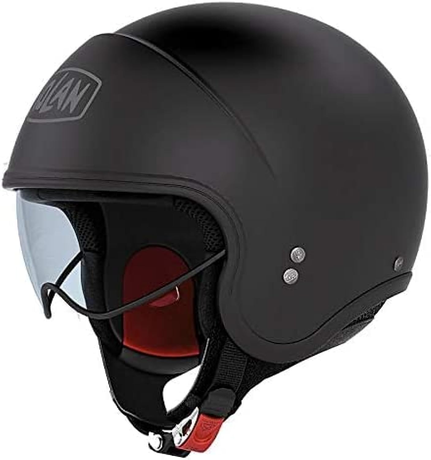 Nolan N21 Classic 010 Flat Black Open Face Motorcycle Helmet (L)