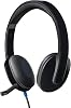 Logitech H540 Wired Headset, Stereo Headphone with Noise-Cancelling Microphone, USB, On-Ear Controls, Mute Indicator Light, PCMacLaptop - Black