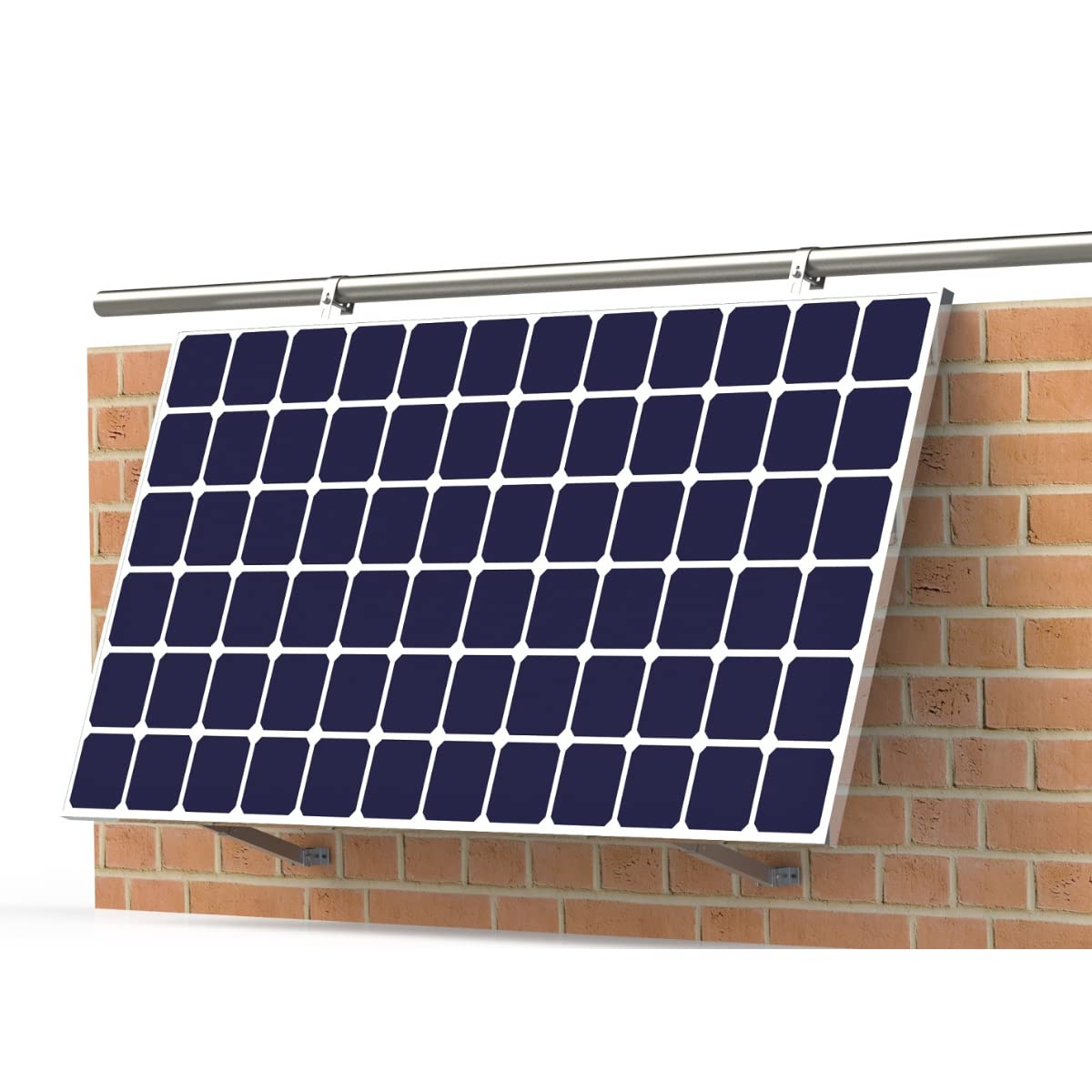 SOLAR ALLin Balkonhaken-Montageset Plus für Solarmodule 0°, 15°-30° Befestigungssystem für Balkonkraftwerk