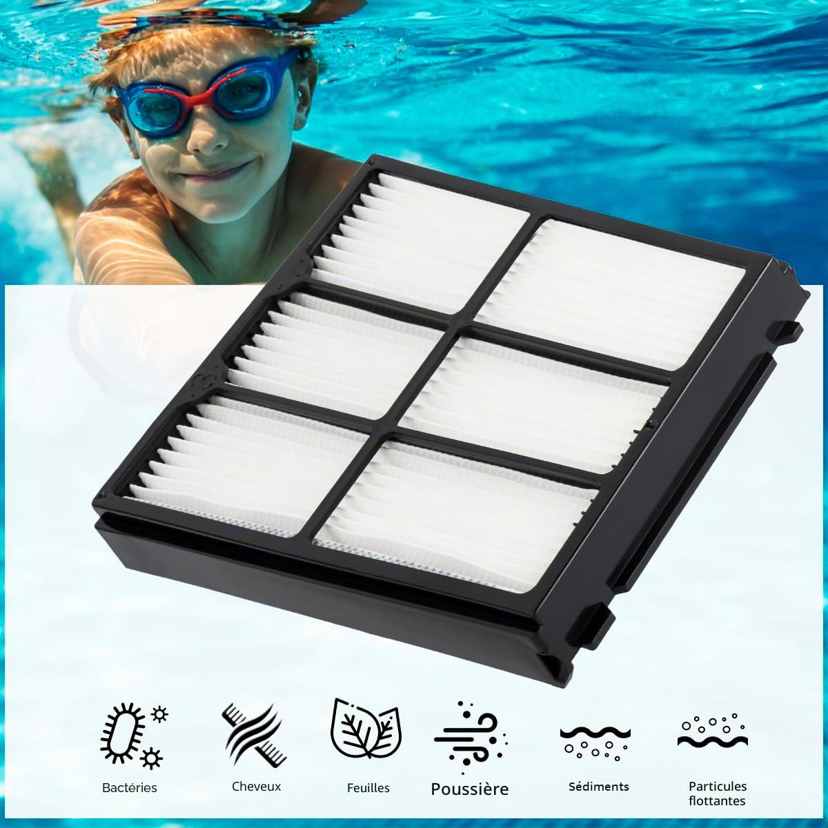 4 pièces de filtres pour nettoyeur de piscine compatibles avec Dolphin S200, Proteus DX4, Active 20, Active 30, M600, Explorer E30 Robot nettoyeur de piscine, pièce 9991467-R4