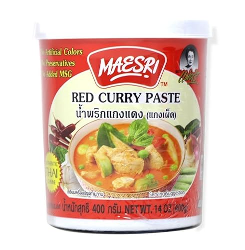 Maesri Pasta de curry rojo 14 onzas Maesri Pasta de curry rojo 14 onzas