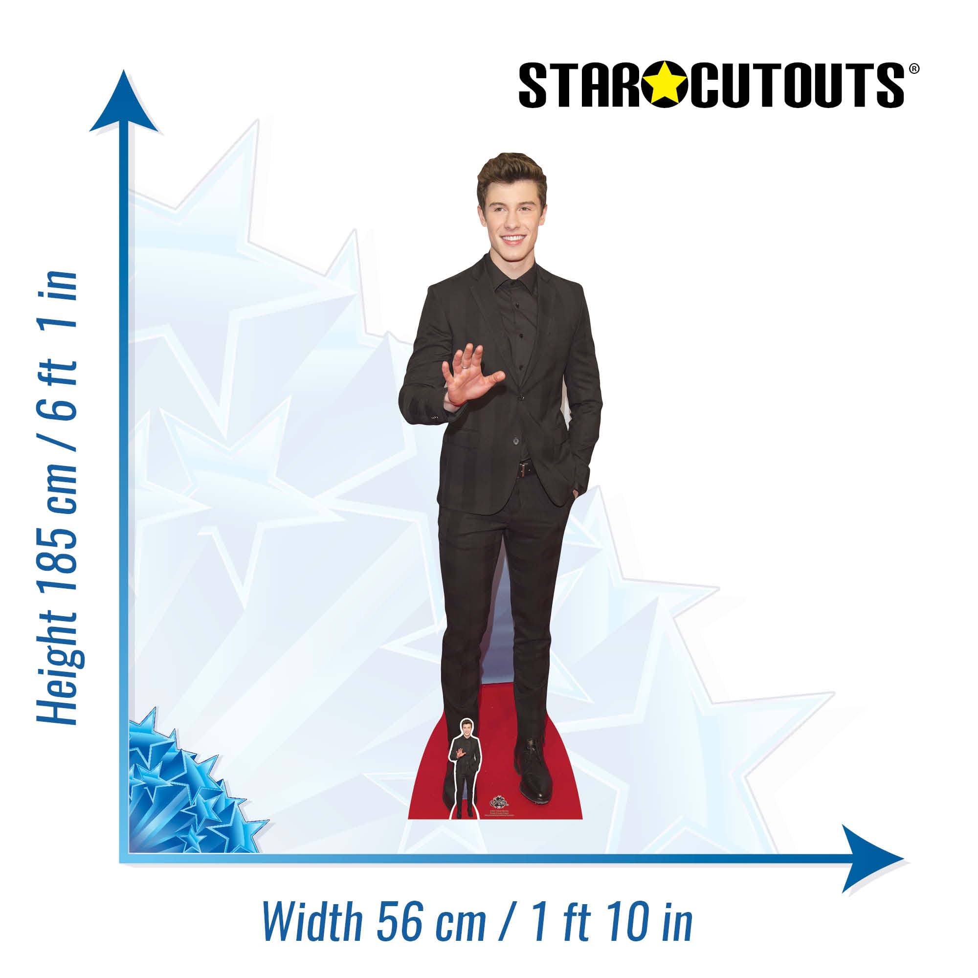 Star Cutouts, sagoma di Cartone Shawn Mendes, Multicolore
