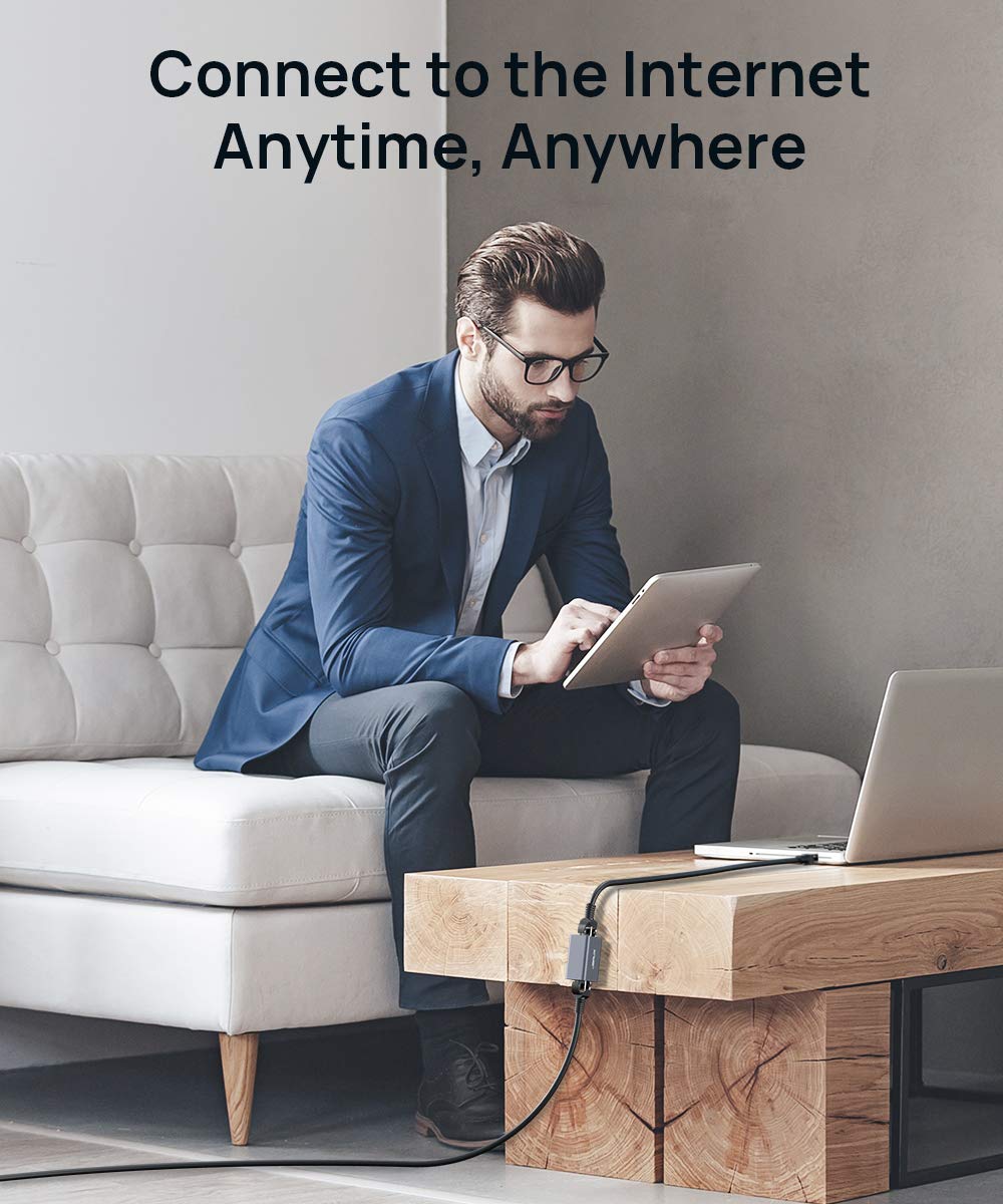 JSAUX Accoppiatore RJ45 (2 Pezzi), Connettore Ethernet Adattatore LAN Estensore di Rete Femmina RJ45 per Cavo LAN, Cavo di Rete, Cavo Ethernet, Accoppiatore di Rete Cat7, Cat6, Cat5e, Cat5-Grigio