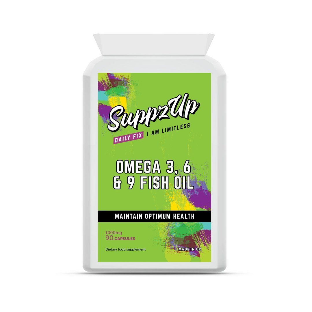 1000mg Omega 3, 6 & 9 Fish Oil 90 Capsules90 Units