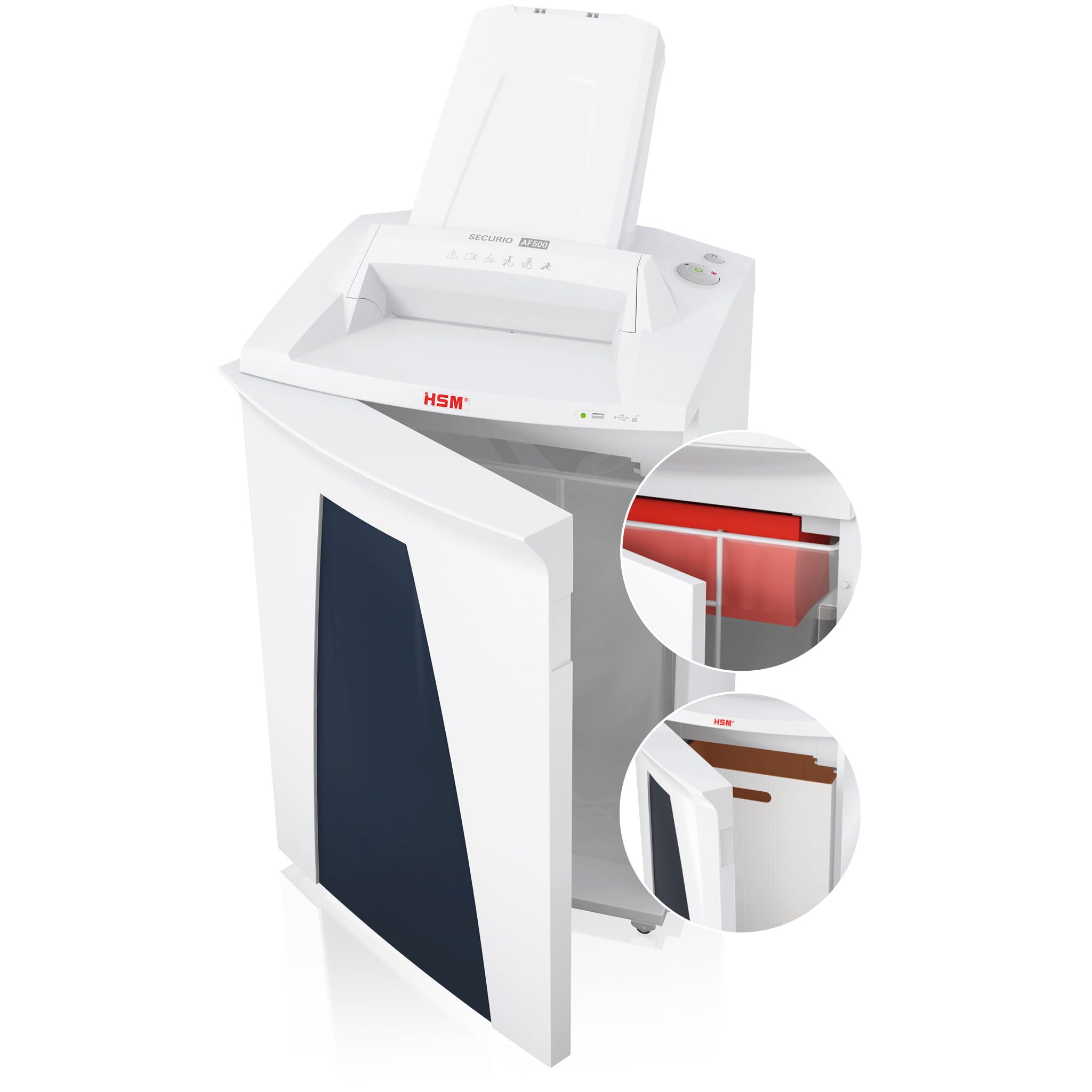 HSM 2103111 Distruggidocumenti Securio AF500 con Alimentazione Automatica, 4.5x30 mm