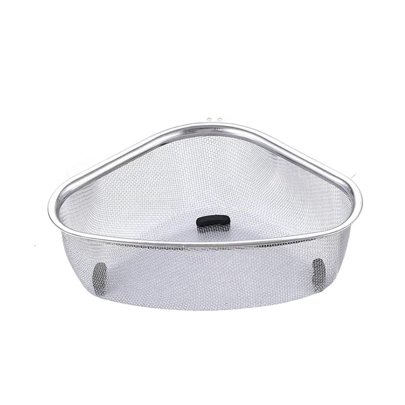 WZPTLKIBAD Stainless Steel Triangle Sink Drain Basket Filter Rack