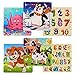 Puzzles aus Holz 6 Stück Baby Holzpuzzle Montessori Spielzeug Tier Jigsaw Puzzles Set Steckpuzzle Pädagogisches Geschenk für Kinder 2 3 4 5 Jahre, Weihnachten Geburtstag
