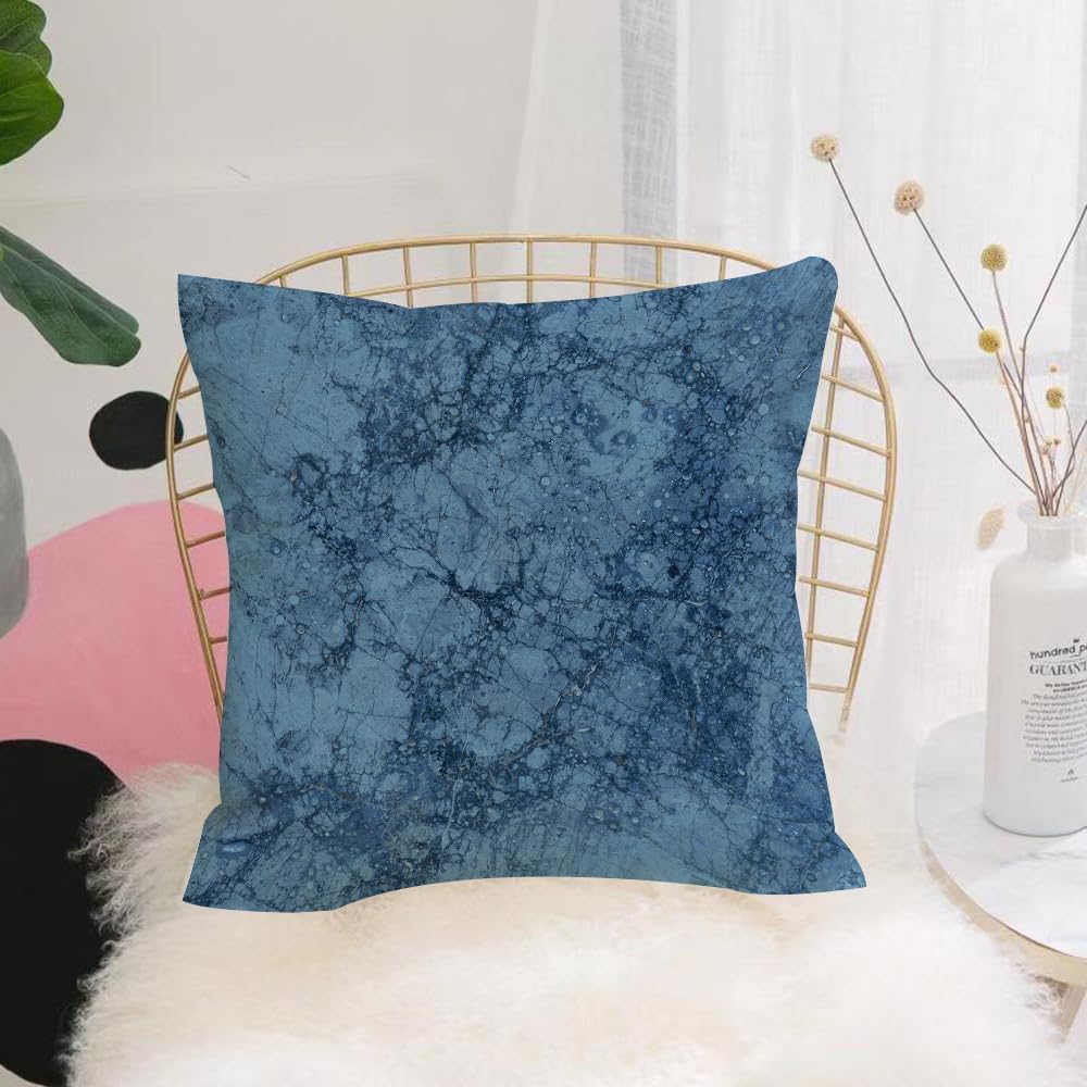 Hyosxw Marble,Abstract Crack Pattern With Hazy Sket - A2 Cushion Cover,Throw Pillow Case Home Decorative For Living Room Bedroom Sofa Chair 18X18 Inch,Marble,Abstract Crack Pattern With Hazy Sketchy Effects Artistic Design,Slate,Pillowcase 45X45cm