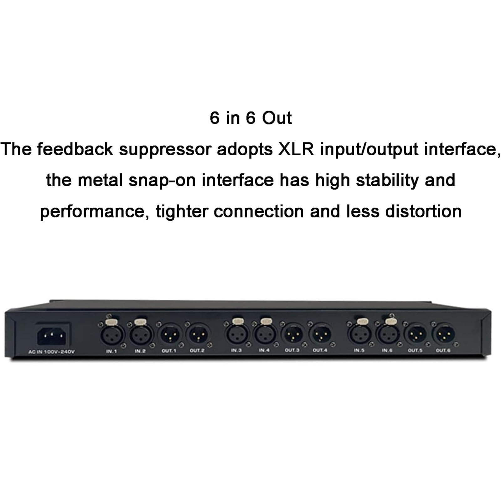 Feedback Eliminator Microphone anti-hurlement Changeur de fréquence pour performance, scène, conférence et karaoké