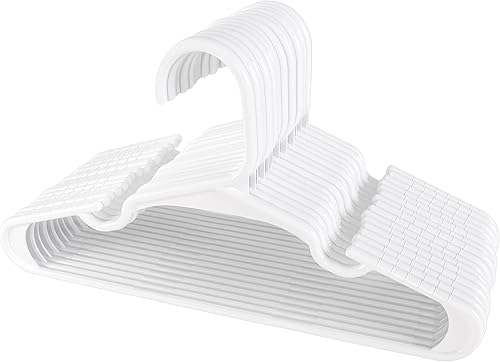 Vista 156 de Utopia Home Paquete de 40 perchas para niños, perchas de plástico de 11.5 pulgadas para armario, perchas para ropa y colgador infantil para armario