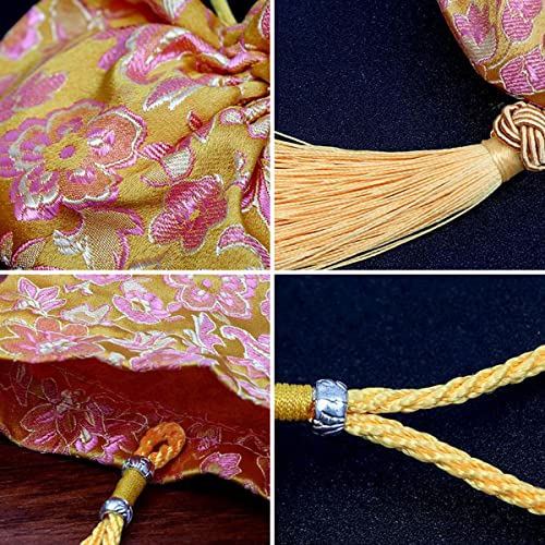 10 bolsas sachet chinas de brocado de seda miniatura 3