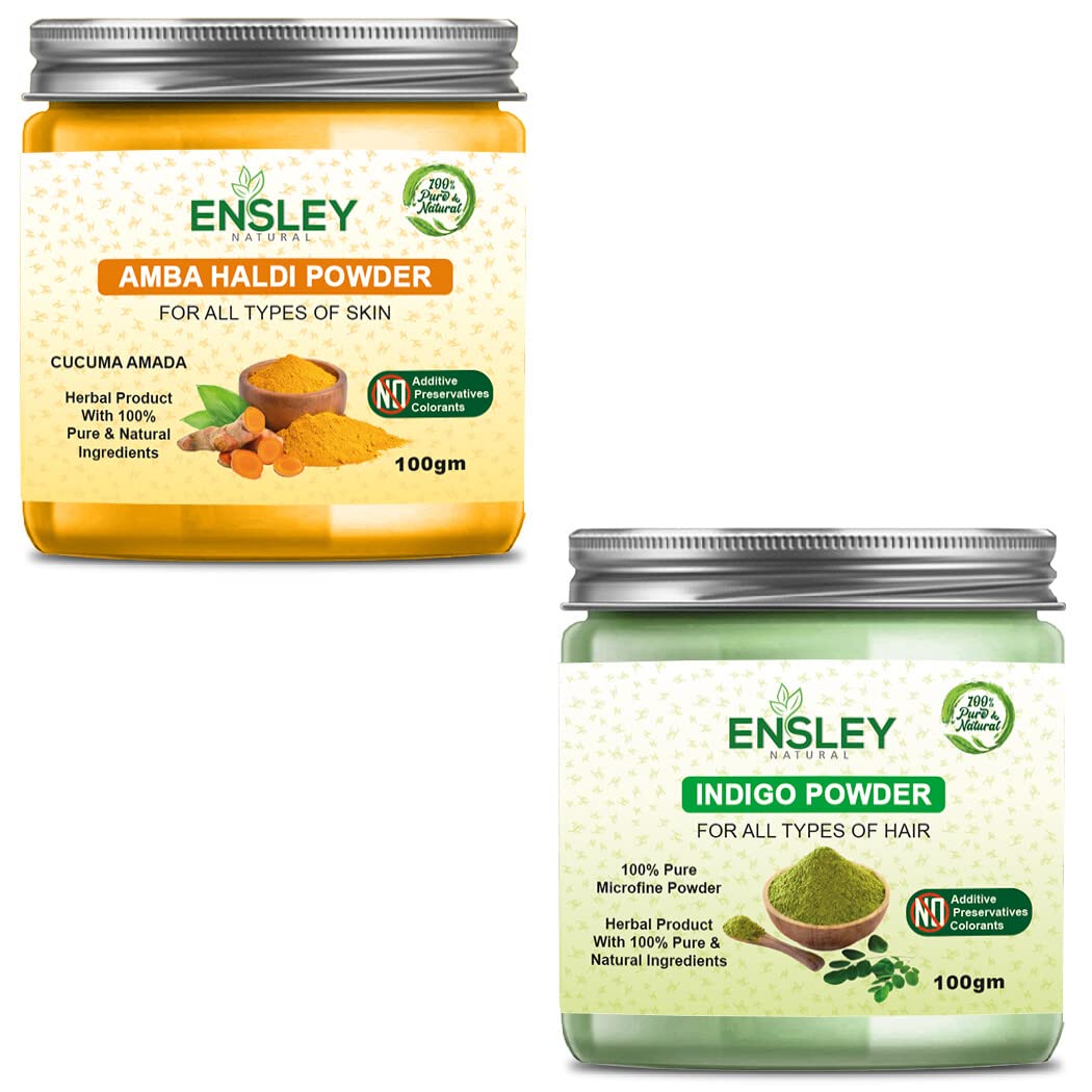 Amba Haldi Powder & Indigo Powder Pack Of 2_100Gm Each