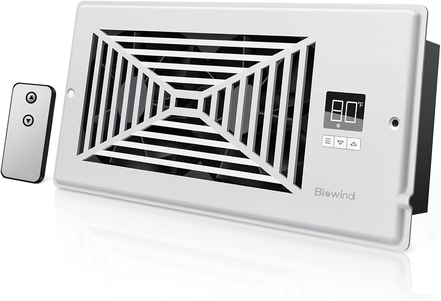 BIOWIND Smart Register Vent, Quiet Register Booster Fan