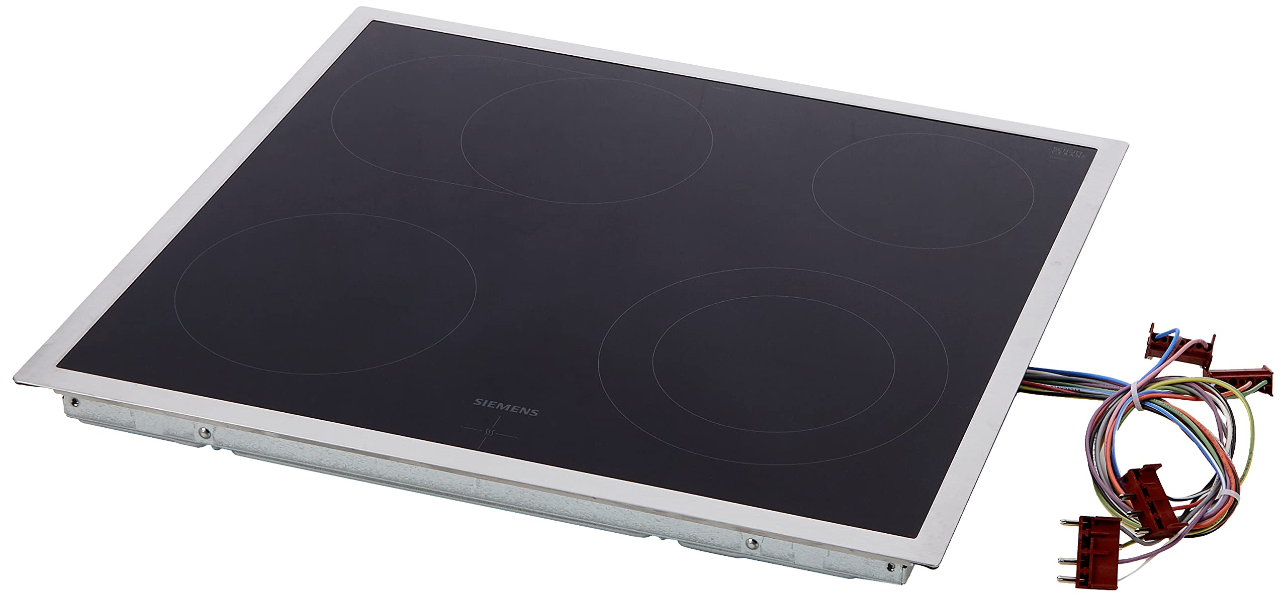 Siemens IQ300 EA631GNA1E Piano Cottura Elettrico 60 Cm - Zona Doppio Circuito, Comando A Manopola, Senza Cornice