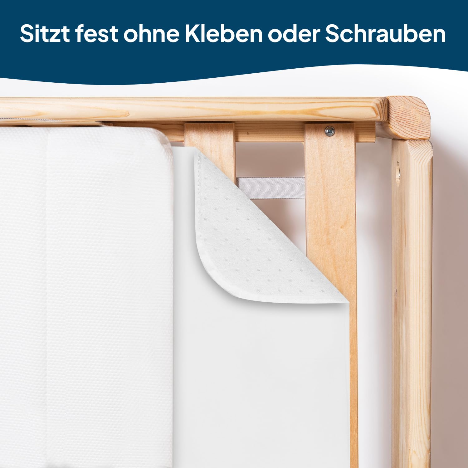 Blumtal® Protege sommier 160x200 haute qualité - Sous matelas certifié OEKO-TEX lavable en machine - Sous matelas anti condensation avec couche antidérapante - Isolateur de sommier 160x200 anti-glisse