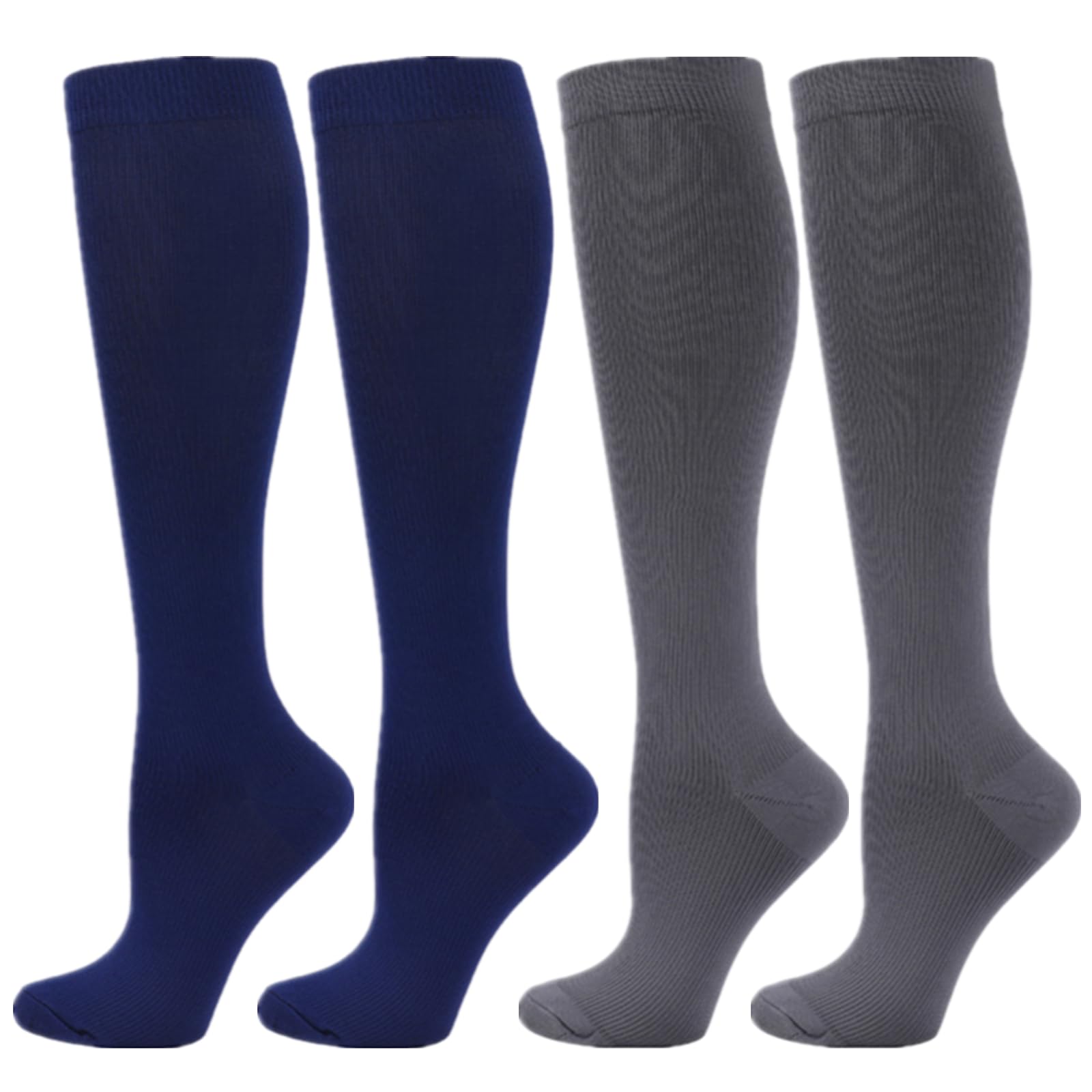 Compression Socks for Women Men, 2/3/4/6 Pairs 20-25mmHg Knee High Socks Compression Stockings for Sport, Athletic, Edema, Diabetic, Varicose Veins, Travel, Pregnancy, Nursing — view 26